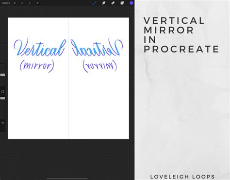 Illustration demonstrating Vertical Symmetry in Procreate