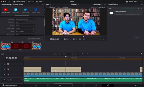 DaVinci Resolve Edit tab with Text+ title highlighted