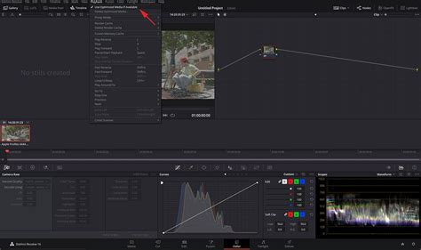 DaVinci Resolve Optimized Media generation option