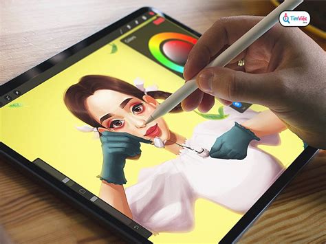 Digital artist using Procreate and Photoshop