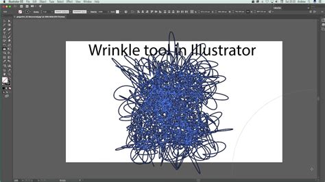 Deforming a circle's edge using the Wrinkle Tool in Illustrator