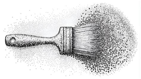 Drawing radiating stipple brush strokes around a central blob in Illustrator