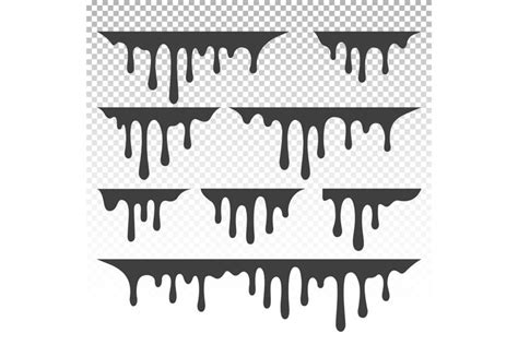 A merged dripping splatter shape with refined drip details in Illustrator