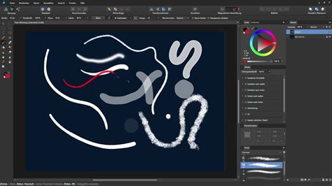 Vector brush tool in Affinity Designer interface