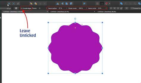 Creating a star shape in Affinity Designer