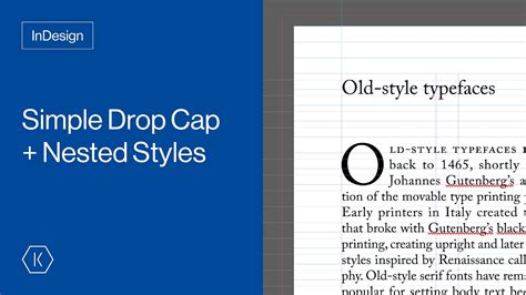 InDesign Drop Caps example