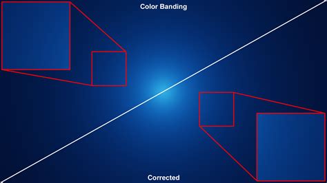 Image illustrating color banding in a sky