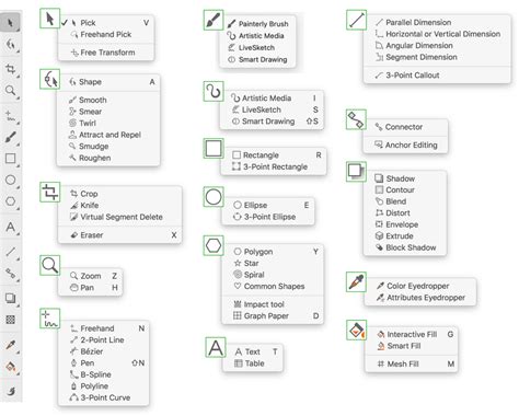CorelDRAW Toolbox interface