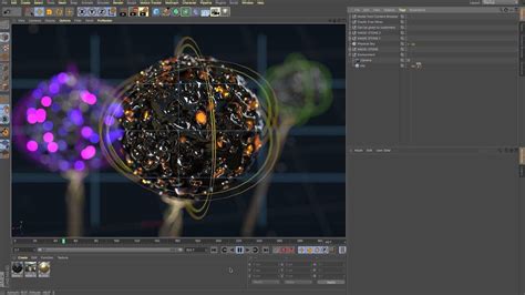 Cinema 4D viewport showing model with vertex colors