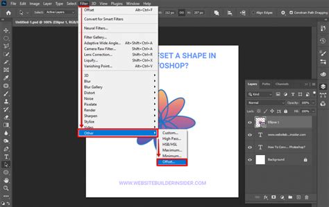 Photoshop Offset Filter demonstration