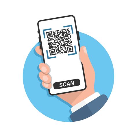 Illustration of a QR code being scanned by a smartphone with the Ibis Paint X app open
