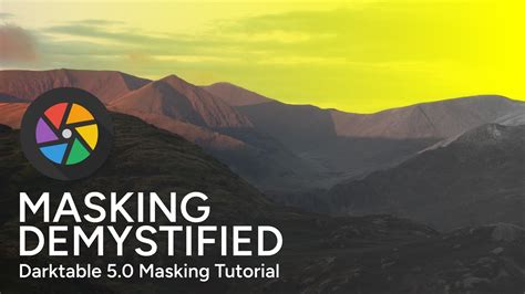 Darktable masking interface showing a drawn mask being applied to a module