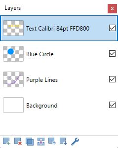 Paint.NET Layers Window with duplicated text layers