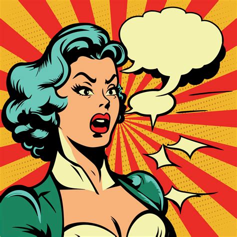 Retro comic style illustration