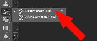Photoshop History Brush Tool in action