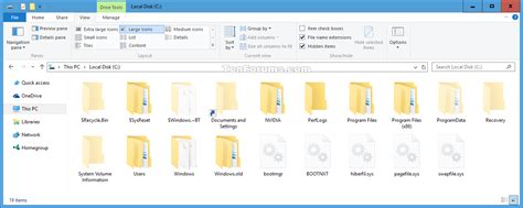 Windows File Explorer showing hidden folders