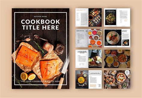 InDesign interface with a recipe book layout
