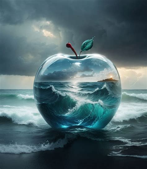 Example of a complex photomanipulation with multiple blended elements