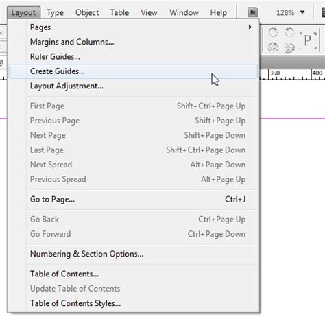 InDesign Create Guides dialog box