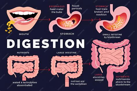 Infographic illustrating the digestive process of proteins, highlighting potential points of fermentation.