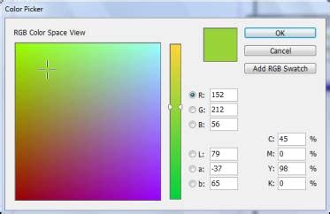 InDesign Color panel with sliders and color bar