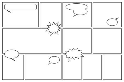 Comparison of square and rectangular comic panels