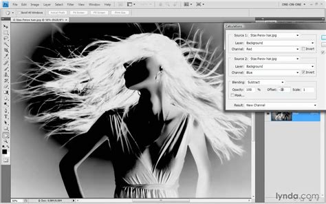 A newly created Alpha channel in Photoshop, appearing black