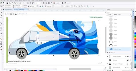 Vehicle wrap templates in CorelDRAW