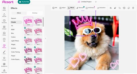 Picsart sticker library with blur effects