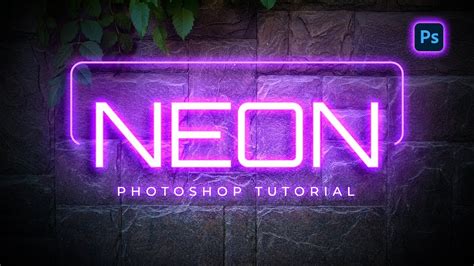 Dark background in Photoshop for neon text