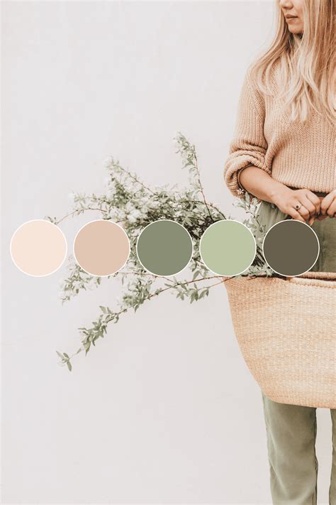 UI design mockup with sage green elements