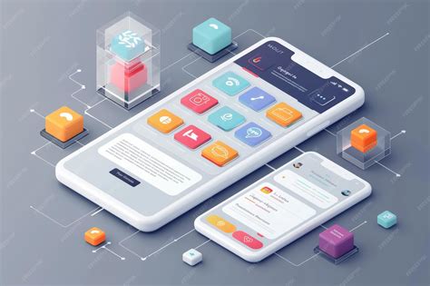 Illustration showing a smartphone with Lightroom Mobile interface and preset icons