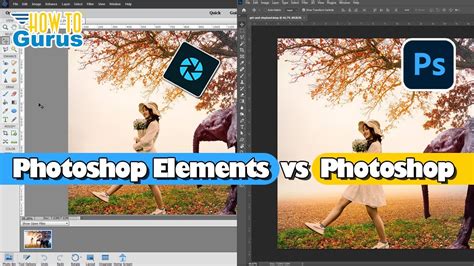 Illustration showing the difference between Photoshop Express and Photoshop for iPad