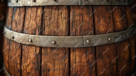 Close-up of a barrel with enhanced texture in Photoshop