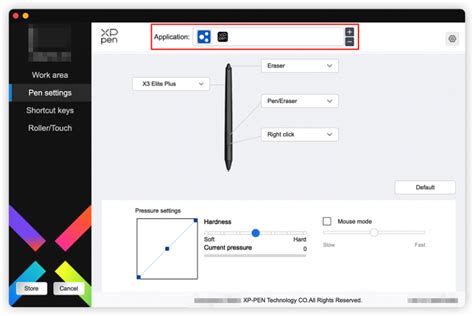 XPPen Driver Work Area Settings Diagram