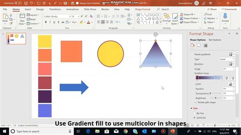 PowerPoint Eyedropper tool interface with color palette