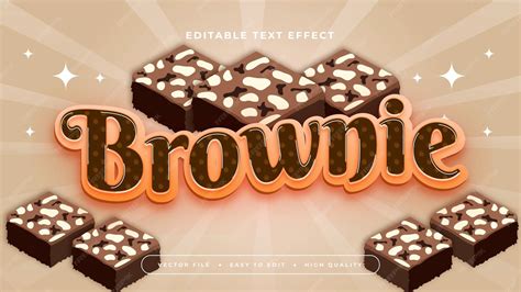 Photoshop brownie text effect