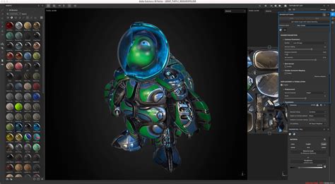 3D model with detailed textures in Substance Painter