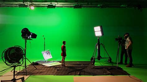 Even lighting on a green screen