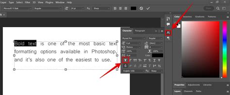 Creating a button with text in Photoshop