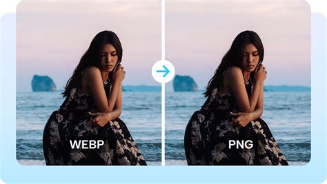 Comparison of WebP and PNG file sizes for identical images