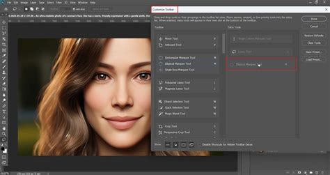 Photoshop Window menu with Tools option highlighted