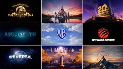 Collection of movie industry logos