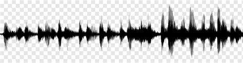 A sound wave with distracting background noise