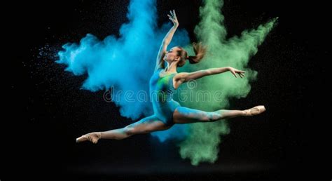 A dancer captured with a sharp frozen pose and a blurred background, showcasing movement.