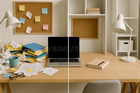 Before and after comparison of an image with a cluttered background replaced by a new one