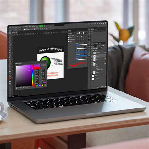 A person using an online audio editor on a laptop