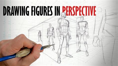 Figure drawing with perspective details