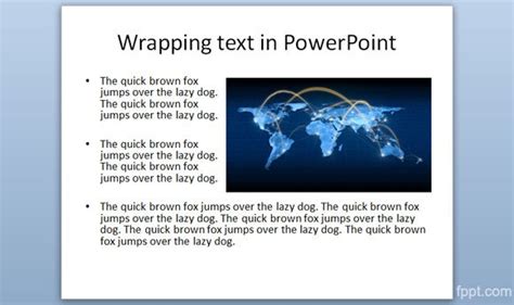 example of text wrapped around a circular image in PowerPoint