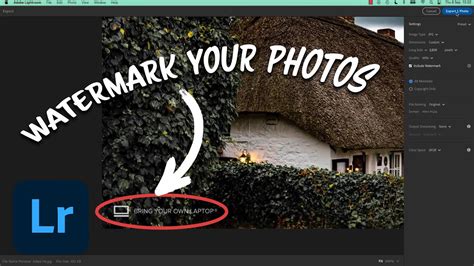 Example of a graphic watermark in Lightroom
